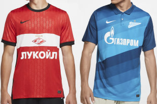 Nike представила новые формы «Зенита» и «Спартака»